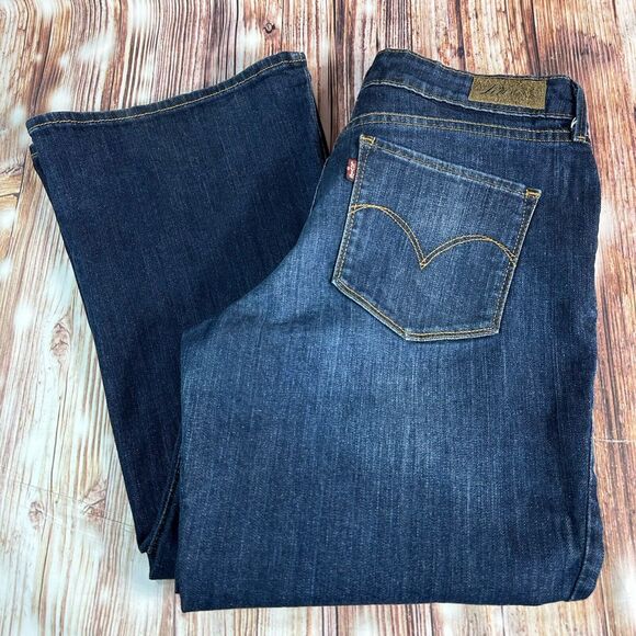 Levi's BOLD CURVE BOOT CUT Sz 10/30 Long Blue Mid Rise Jeans Denim Pants 28X33.5 - Picture 13 of 13